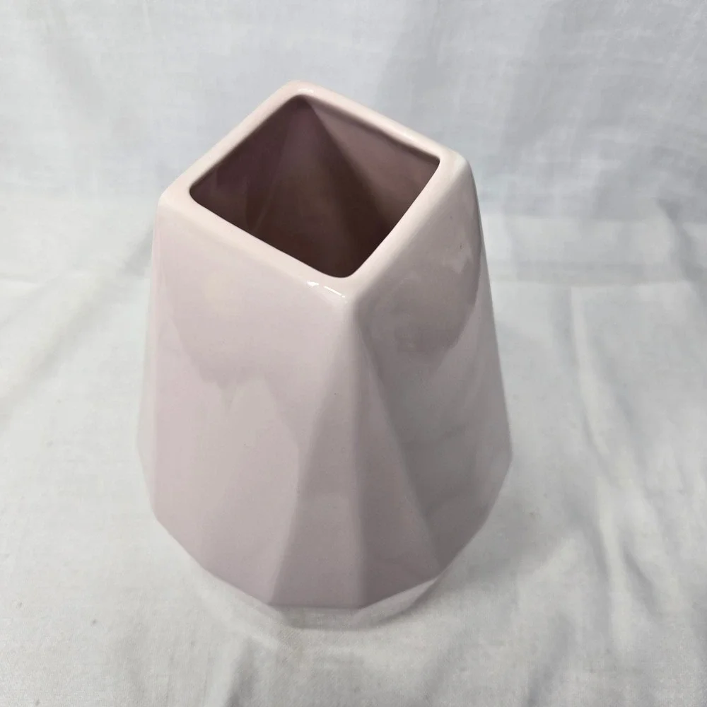 West Elm Faceted Vase 9.5